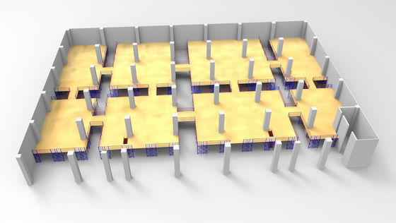 खरीदें ग्राउंड मेजेनाइन मंजिलों खुली जगह के साथ ठंडे बस्ते में डालने चित्रकारी धातु स्प्रे ऑनलाइन निर्माण